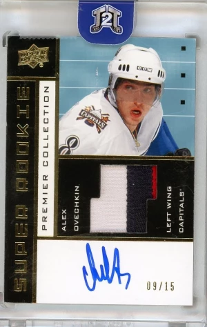 2016-17 Upper Deck Premier Super Rookie Alex Ovechkin Patch Auto /15 front